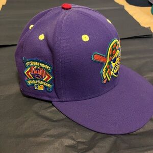 Pittsburgh Pirates fitted cap - Purple and Yellow - 7 3/8